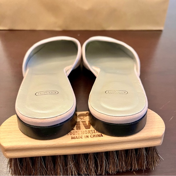 Coach square toe mule flats “Babette” pale pink - Picture 6 of 7